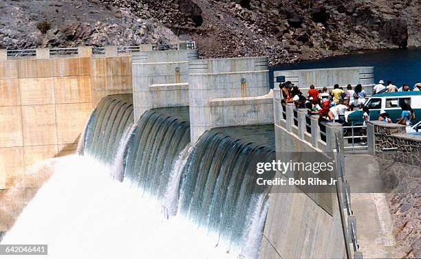 July 05: Hoover Dam recorded its Highest Water Level at 1,225.44 feet in only a few times in history that water has overflowed from Lake Mead into...