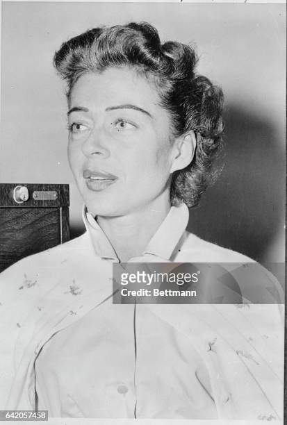 Los Angeles, California: Actress Gail Russell is shown in court this morning, as she pleaded Not Guilty to a felony charge of drunk driving. Los...