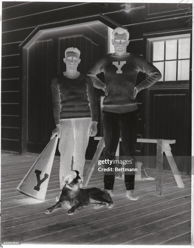 Crew Coach with Teammate and Mascot