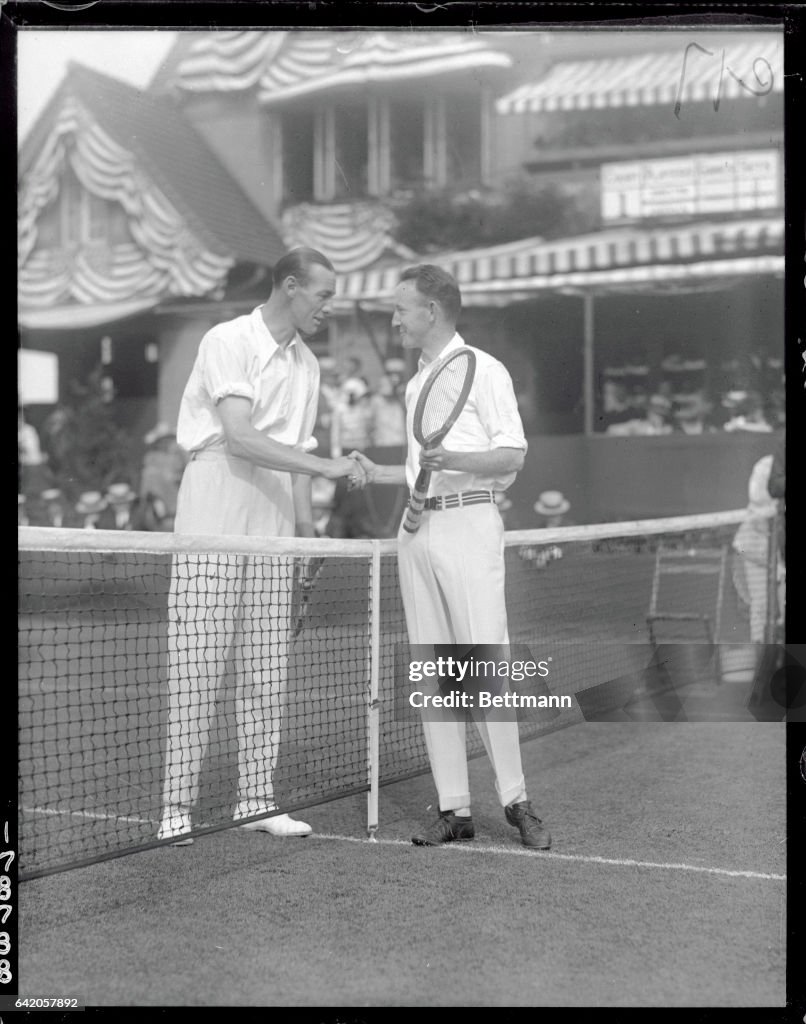 Tennis Players Shaking Hands