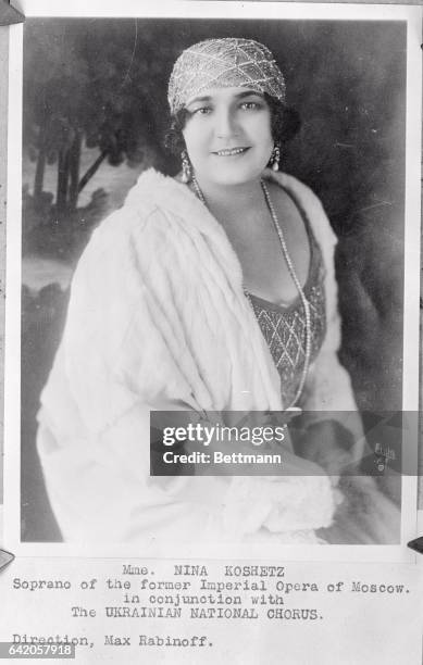 Nina Koshetz Photos and Premium High Res Pictures Getty Images