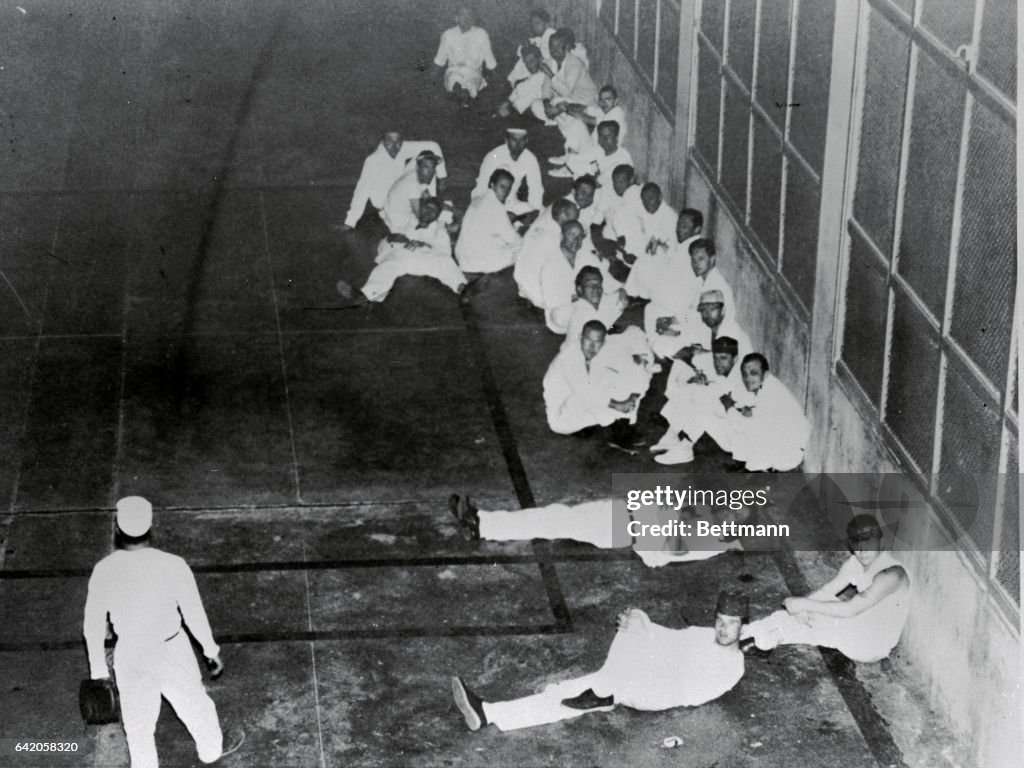 Prisoners Participating in Sit Down