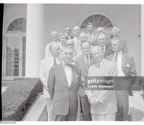 It Was Only the Glare of the Sun. Washington, D.C.: No white tailed furry creature got in the path here as President Eisenhower was photographed...