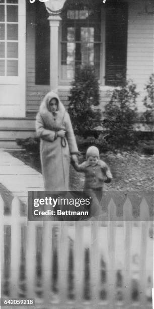 International News Photos herewith presents another outstanding scoop: the first pictures to be made, and published, of Jon Lindbergh, 2nd son of...