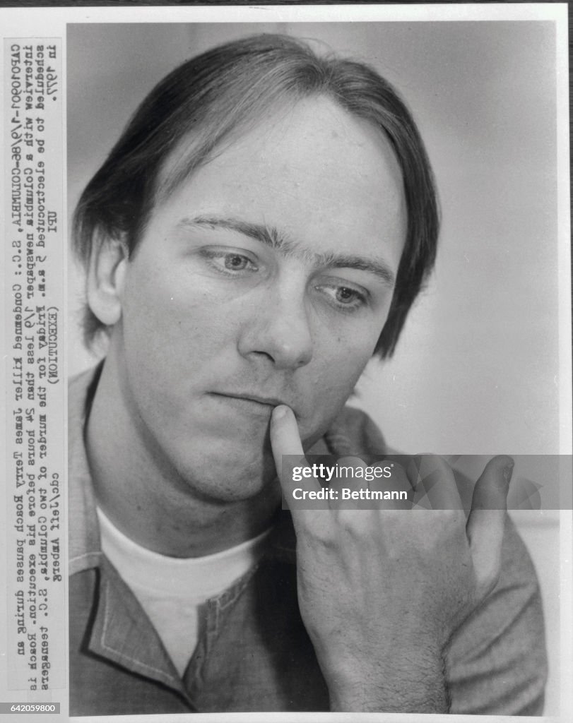 Terry Rouch In Indiana Condemned killer James Terry Roach pauses during an interview with a ...