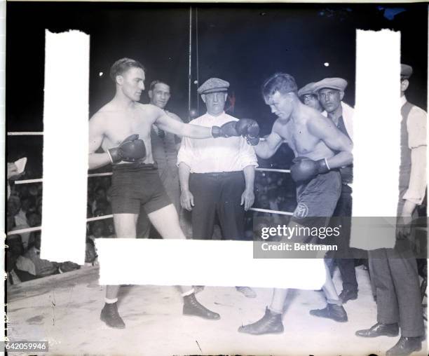 Philadelphia, PA-Only the fact that the State of Pennsylvania does not permit decisions at the end of boxing bouts saved Mike McTigue's light...