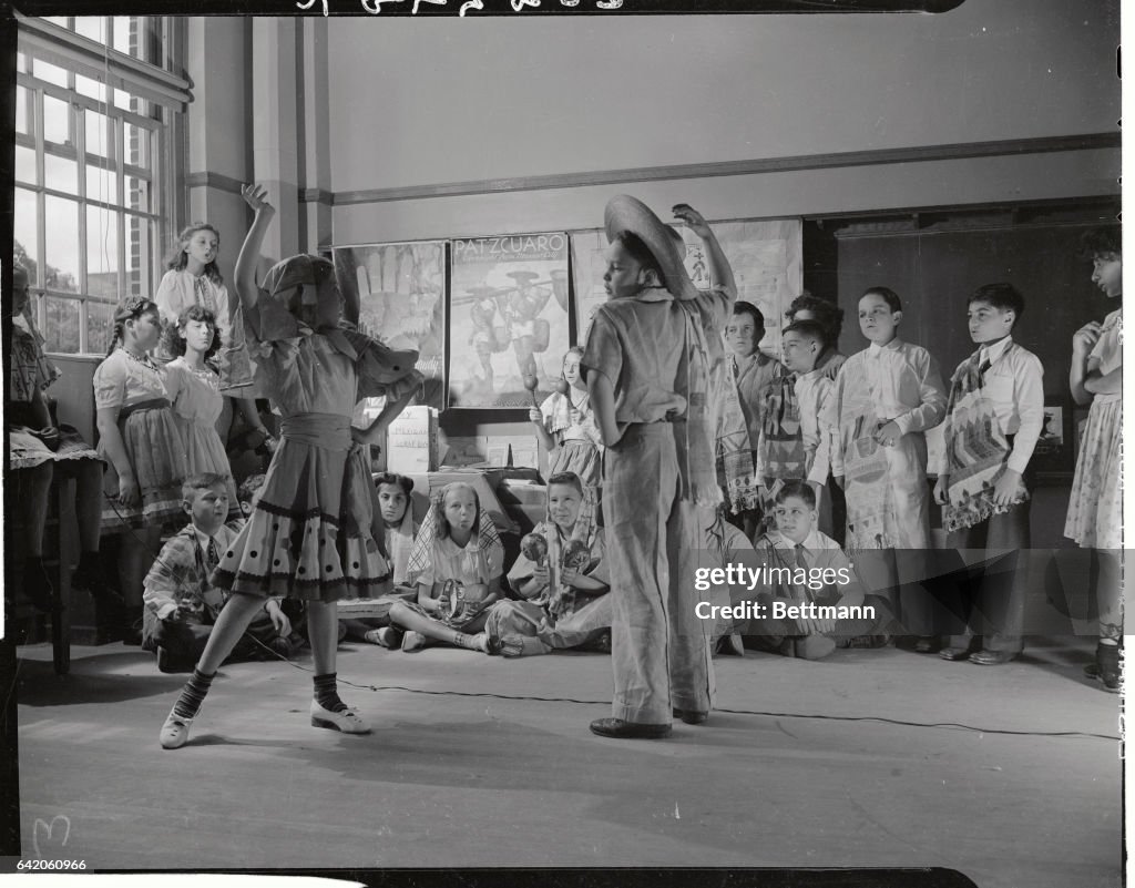 Children Dancing Mexican Dance