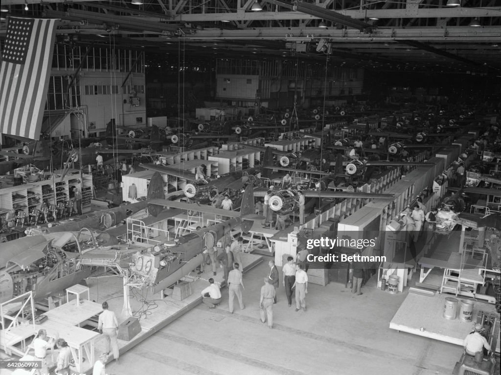 Interior View of Lockheed Plant