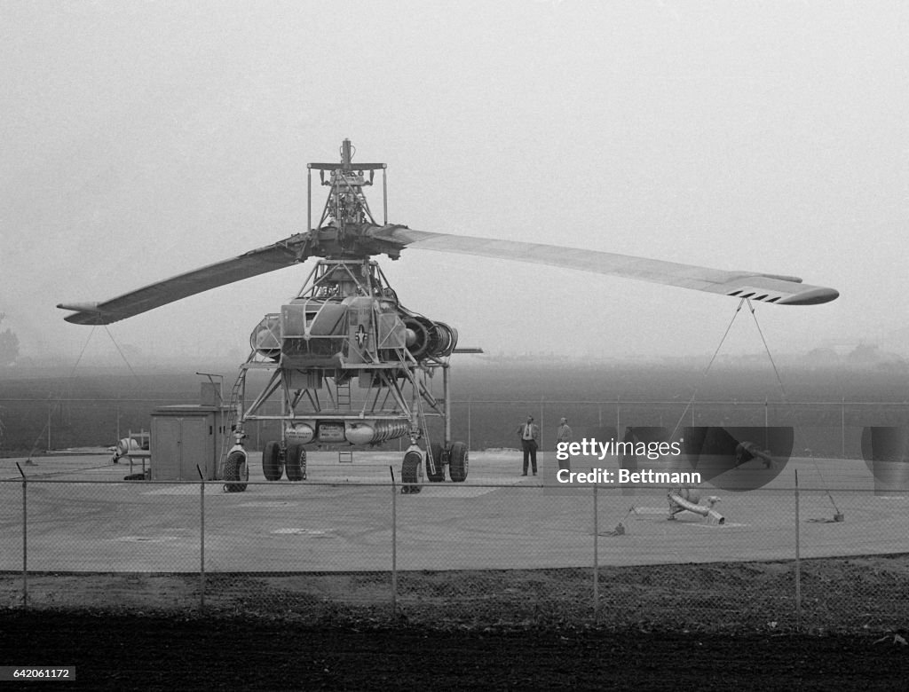 View of Howard Hughes XH 17 Helicopter