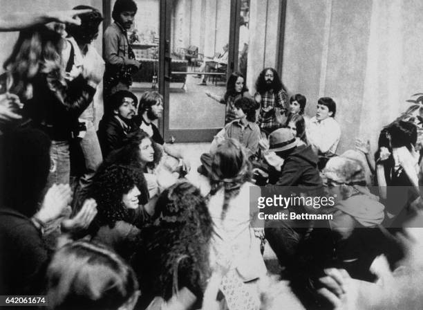 Some 200 demonstrators occupied an administration building at the University of California 11/5 to protest the election of Ronald Reagan as...