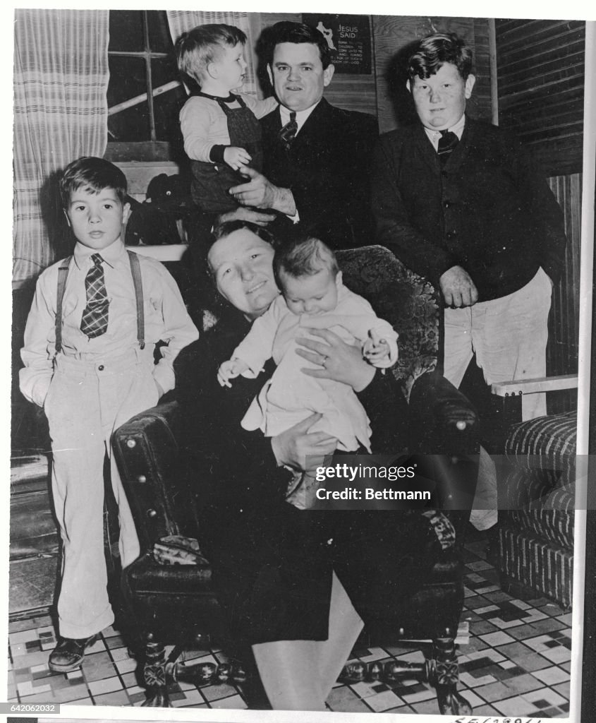 Migratory Camp Dweller Fred F. Edwards Posing with His Family