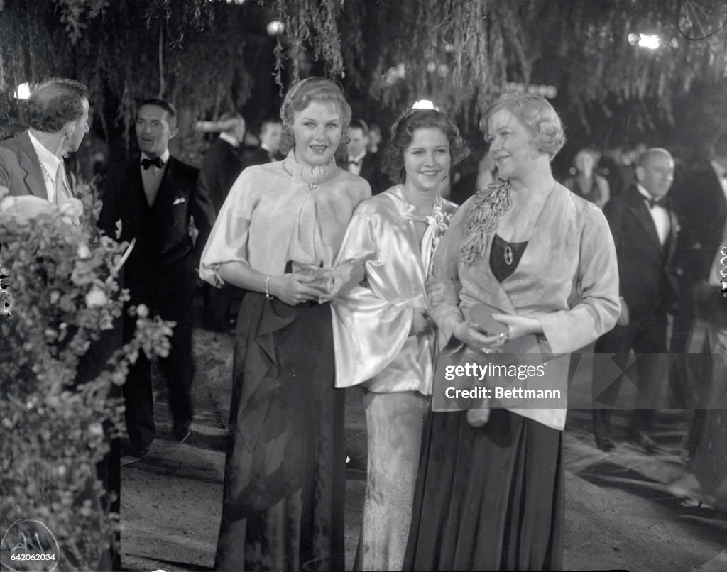 Portrait of Ginger Rogers, Phyllis Fraser and Mrs. Rogers
