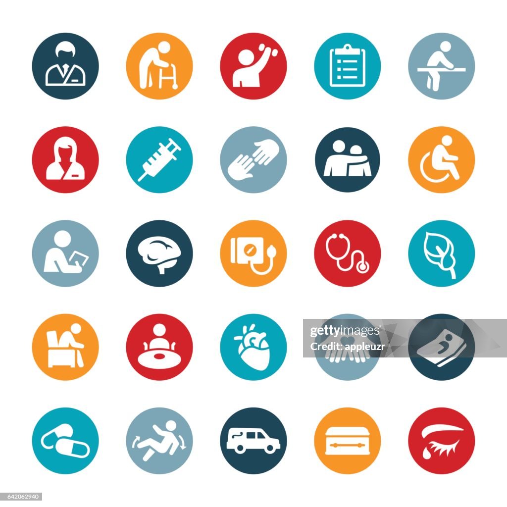 Nursing Home and Hospice Icons
