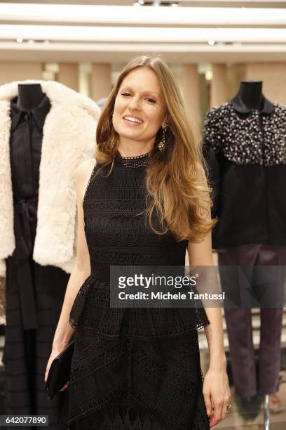 Katrin Berben at the Sparkling Looks reception and trunk show at KaDeWe on February 16, 2017 in Berlin, Germany.