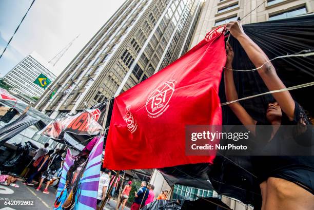 Embers of the Workers Without a Roof Movement take part in a protest camp in Sao Paulo, Brazil, 16 February 2017. The MTST demand popular housing and...