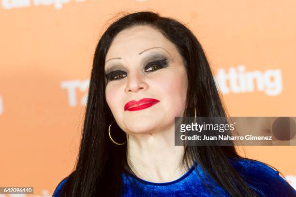 Olvido Gara aka Alaska attends 'T2 Trainspotting' premiere at Sony Pictures building on February 16, 2017 in Madrid, Spain.