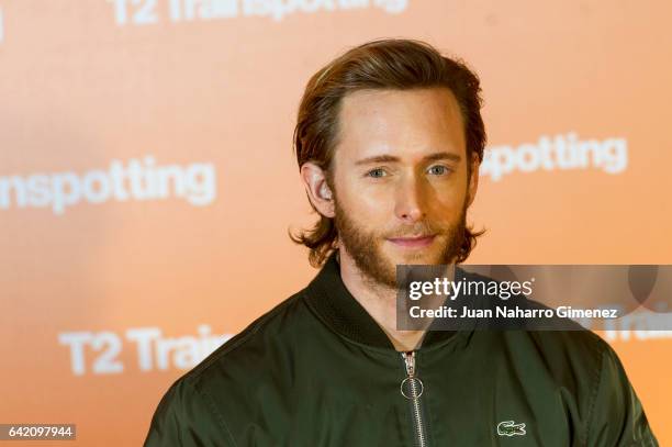 Pablo Rivero attends 'T2 Trainspotting' premiere at Sony Pictures building on February 16, 2017 in Madrid, Spain.