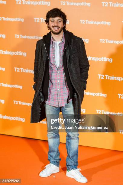 Javier Pereira attends 'T2 Trainspotting' premiere at Sony Pictures building on February 16, 2017 in Madrid, Spain.