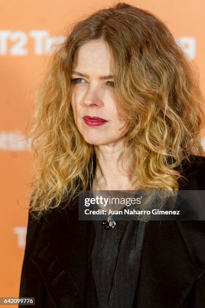 Christina Rosenvinge attends 'T2 Trainspotting' premiere at Sony Pictures building on February 16, 2017 in Madrid, Spain.