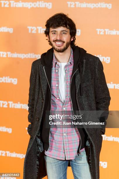 Javier Pereira attends 'T2 Trainspotting' premiere at Sony Pictures building on February 16, 2017 in Madrid, Spain.