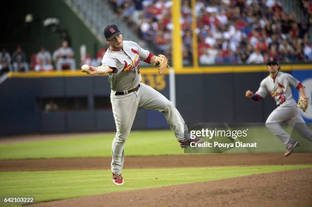 Wild Card Game: St. Louis Cardinals David Freese in action, throwing vs Atlanta Braves at Turner Field. Atlanta, GA 10/5/2012 CREDIT: Pouya Dianat