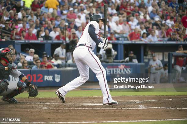 Wild Card Game: Atlanta Braves Freddie Freeman in action, at bat vs St. Louis Cardinals at Turner Field. Atlanta, GA 10/5/2012 CREDIT: Pouya Dianat