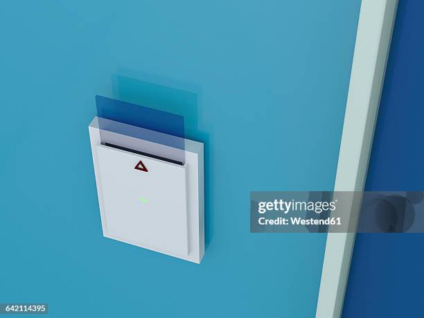 card reader, card of glass, 3d rendering - card reader stock illustrations