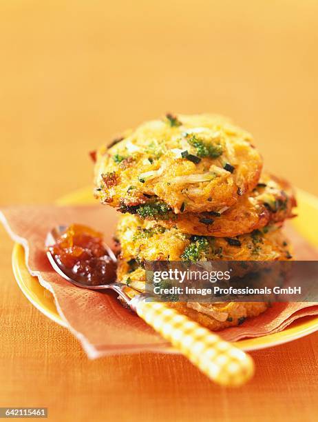 pumpkin galettes,courgettes and broccoli (topic : pumpkin) - biscotte stock-fotos und bilder