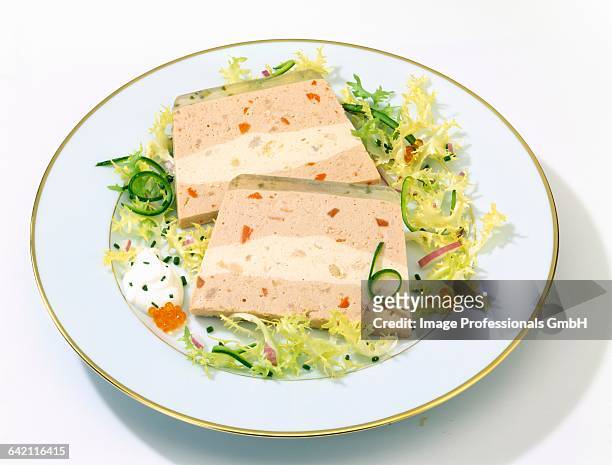 fish terrine - curly endive stock pictures, royalty-free photos & images