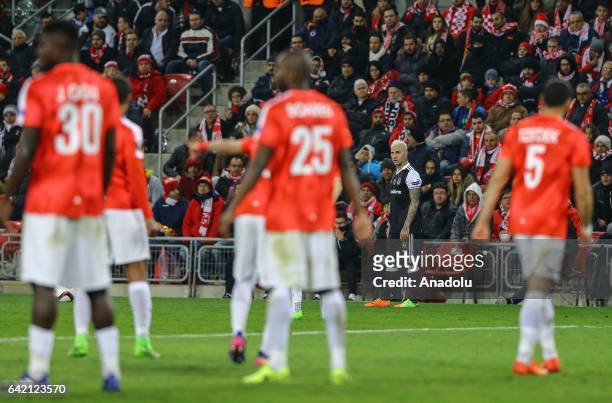 Ricardo Quaresma of Besiktas in action during the UEFA Europa League Round of 32 match between Hapoel Beer-Sheva and Besiktas at Turner Stadium in...