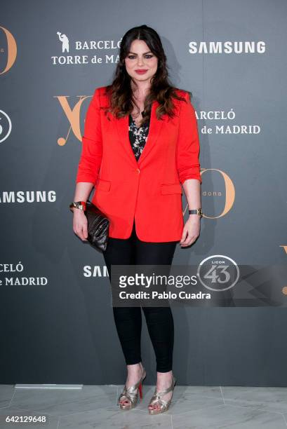 Marisa Jara attends the 'Yo Dona' party that inaugurates Mercedes-Benz Fashion Week Madrid Autumn/ Winter 2017 at Barcelo Torre de Madrid Hotel on...