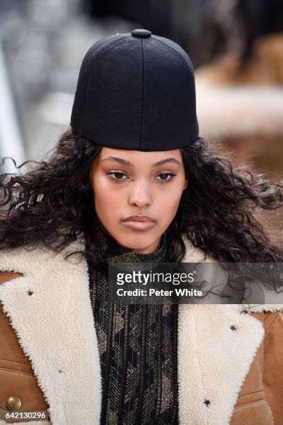 Jasmine Daniels walks the runway for the Marc Jacobs Fall 2017 Show at Park Avenue Armory on February 16, 2017 in New York City.