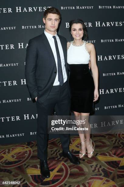 Max Ironss and Samantha Barks attend the New York Premiere of "Bitter Harvest" at AMC Loews Lincoln Square on February 16, 2017 in New York City.
