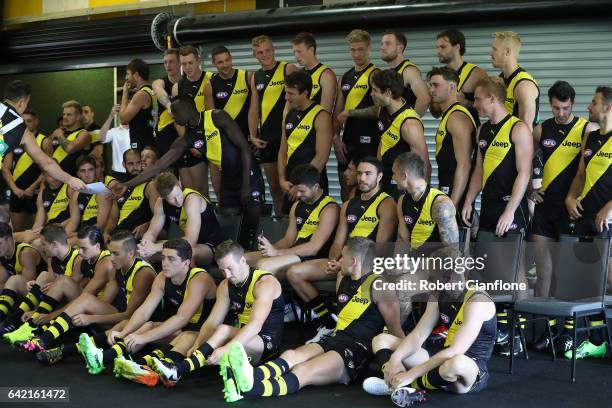 General view during the Richmond Tigers AFL Team Photo Day on February 17, 2017 at Punt Road Oval in Melbourne, Australia.