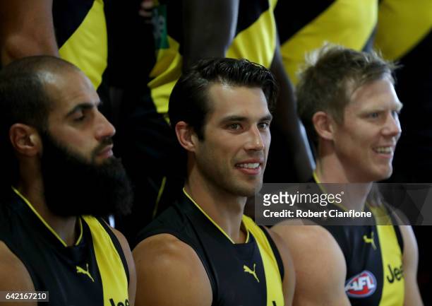 Alex Rance of the Tigers is seen during the Richmond Tigers AFL Team Photo Day on February 17, 2017 at Punt Road Oval in Melbourne, Australia.