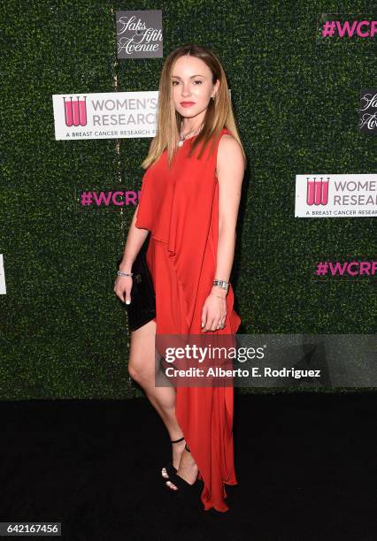 Model Nikita Kahn attends WCRF's "An Unforgettable Evening" presented by Saks Fifth Avenue at the Beverly Wilshire Four Seasons Hotel on February 16,...