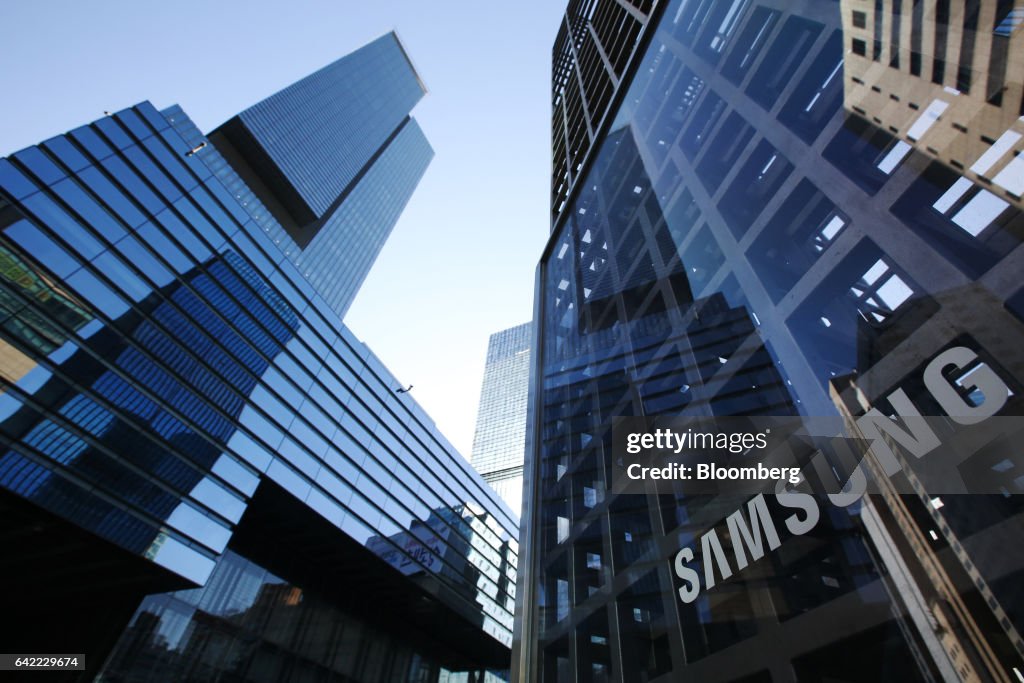 Views Of Samsung Group Buildings As Heir Jay Y. Lee Is Arrested on Bribery Allegations