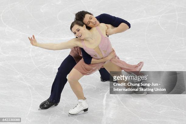 Tessa Virtue Scott Moir of Canada compete in the Ice Dance Free program during ISU Four Continents Figure Skating Championships - Gangneung -Test...