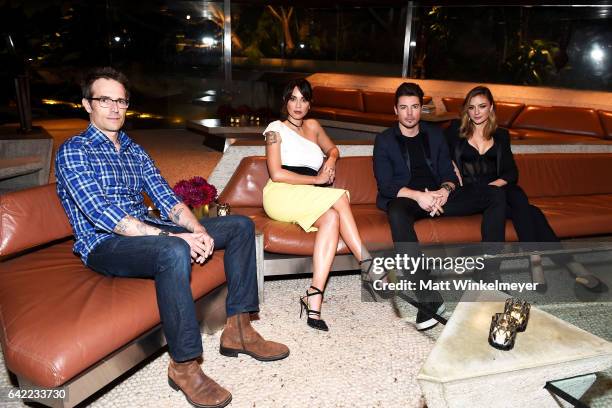 Actors Michael Vartan, Lexa Doig, Josh Henderson, and Christine Evangelista attend E!'s The Arrangement Event on February 15, 2017 in Los Angeles,...