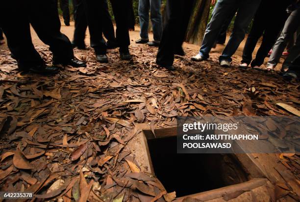 cu chi tunnel exit, ho chi minh city, vietnam - vietnam war photos stock pictures, royalty-free photos & images