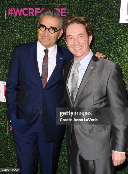 Actors Eugene Levy and Martin Short attend An Unforgettable Evening at the Beverly Wilshire Four Seasons Hotel on February 16, 2017 in Beverly Hills,...