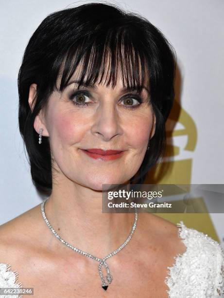 Enya arrives at the Pre-GRAMMY Gala and Salute to Industry Icons Honoring Debra Lee on February 11, 2017 in Los Angeles, California.