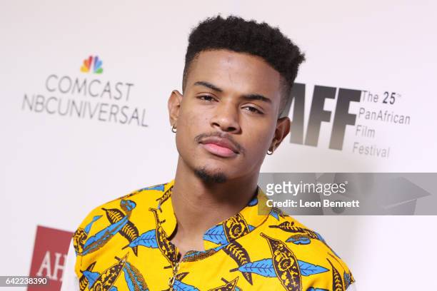 Actor Trevor Jackson arrives at the Screening Of Netflix's "Burning Sands" at Rave Cinemas on February 16, 2017 in Los Angeles, California.