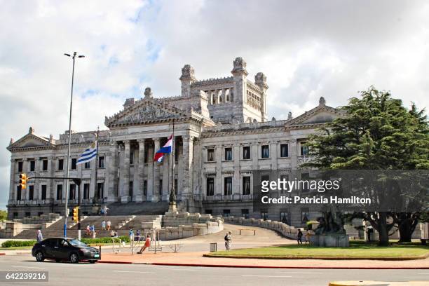 palacio legislativo - montevideo photos et images de collection