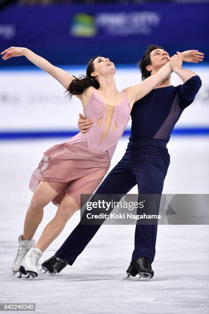 Tessa Virtue and Scott Moir of Canada compete in the Ice Dance Free Dance during ISU Four Continents Figure Skating Championships - Gangneung -Test...