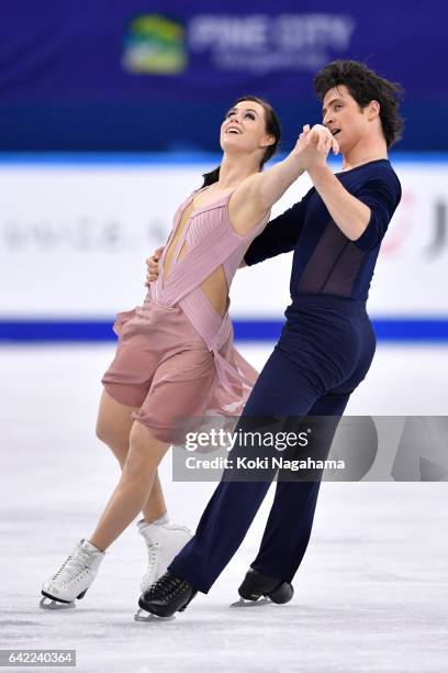 Tessa Virtue and Scott Moir of Canada compete in the Ice Dance Free Dance during ISU Four Continents Figure Skating Championships - Gangneung -Test...