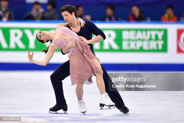 Tessa Virtue and Scott Moir of Canada compete in the Ice Dance Free Dance during ISU Four Continents Figure Skating Championships - Gangneung -Test...