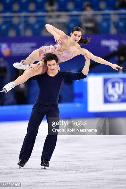 Tessa Virtue and Scott Moir of Canada compete in the Ice Dance Free Dance during ISU Four Continents Figure Skating Championships - Gangneung -Test...