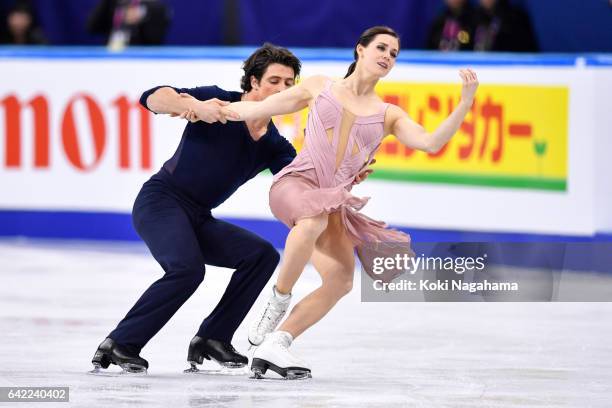 Tessa Virtue and Scott Moir of Canada compete in the Ice Dance Free Dance during ISU Four Continents Figure Skating Championships - Gangneung -Test...