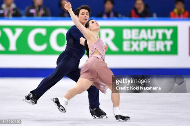 Tessa Virtue and Scott Moir of Canada compete in the Ice Dance Free Dance during ISU Four Continents Figure Skating Championships - Gangneung -Test...